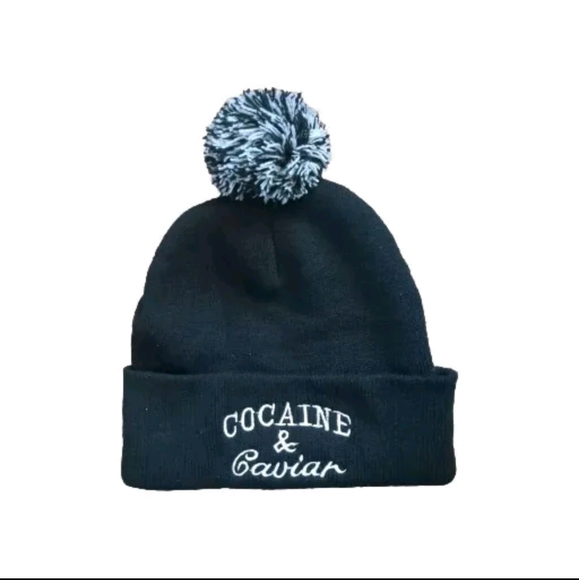 Cocaine & Caviar Knit Beanie Hat - Picture 1 of 3